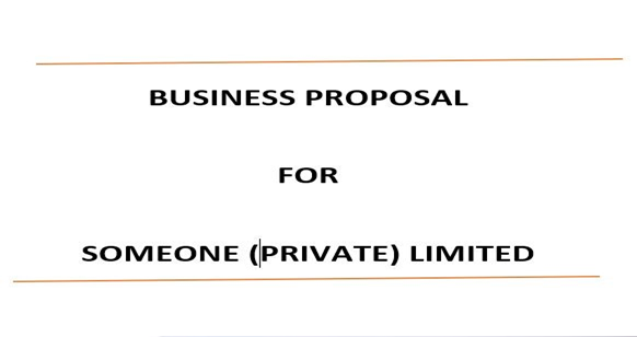 Business plans & proposals