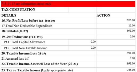 Tax return preparation & filing